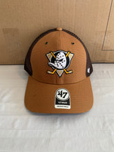 Load image into Gallery viewer, Anaheim Ducks NHL &#39;47 Carhartt Mens Mesh Brown MVP Adjustable Hat Cap - Casey&#39;s Sports Store
