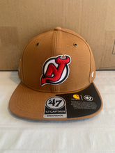 Load image into Gallery viewer, New Jersey Devils NHL &#39;47 Brand Carhartt Captain Mens Brown Snapback Hat - Casey&#39;s Sports Store
