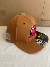 Load image into Gallery viewer, New Jersey Devils NHL &#39;47 Brand Carhartt Captain Mens Brown Snapback Hat - Casey&#39;s Sports Store
