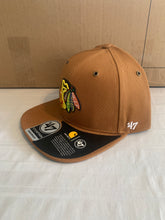 Load image into Gallery viewer, Chicago Blackhawks NHL &#39;47 Brand Carhartt Captain Mens Brown Snapback Hat - Casey&#39;s Sports Store
