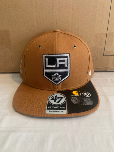 Los Angeles Kings NHL '47 Brand Carhartt Captain Mens Brown Snapback Hat - Casey's Sports Store