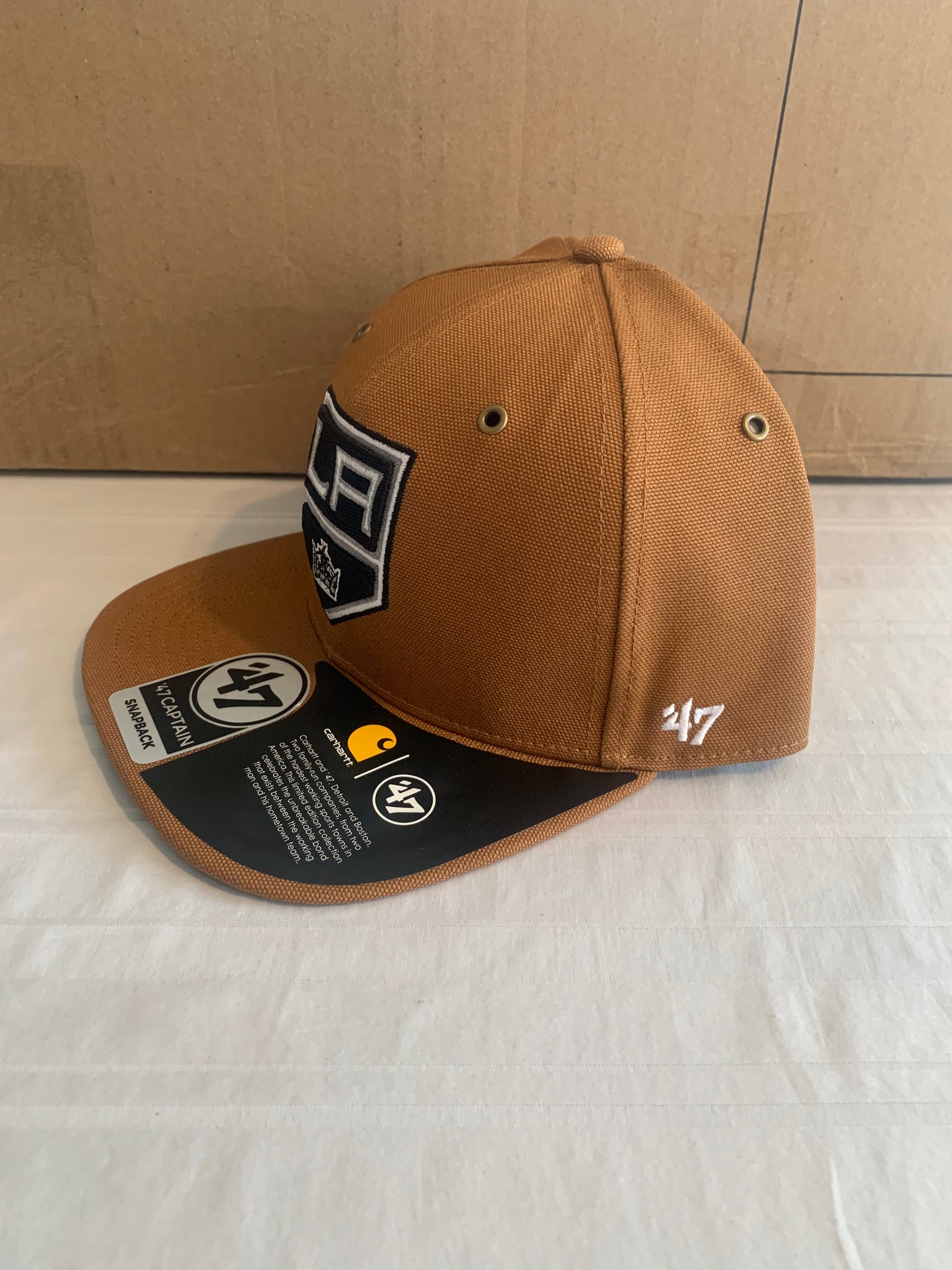 47 Brand Los Angeles Angels Carhartt Captain Cap In Brown