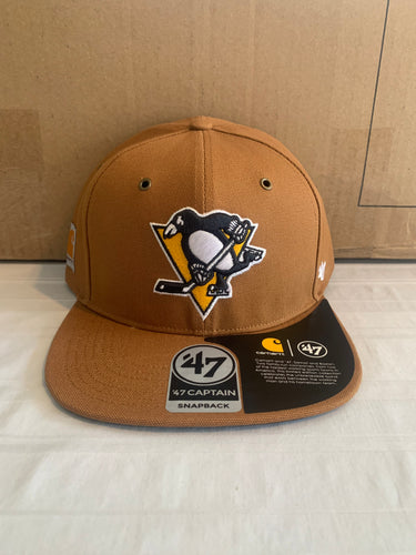 Pittsburgh Penguins NHL '47 Brand Carhartt Captain Mens Brown Snapback Hat - Casey's Sports Store