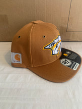 Load image into Gallery viewer, Nashville Predators NHL &#39;47 Brand Carhartt Captain Mens Brown Snapback Hat - Casey&#39;s Sports Store
