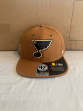 Load image into Gallery viewer, St. Louis Blues NHL &#39;47 Brand Carhartt Captain Mens Brown Snapback Hat - Casey&#39;s Sports Store
