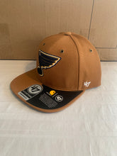 Load image into Gallery viewer, St. Louis Blues NHL &#39;47 Brand Carhartt Captain Mens Brown Snapback Hat - Casey&#39;s Sports Store
