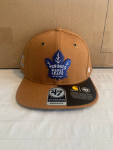 Load image into Gallery viewer, Toronto Maple Leafs NHL &#39;47 Brand Carhartt Captain Mens Brown Snapback Hat - Casey&#39;s Sports Store
