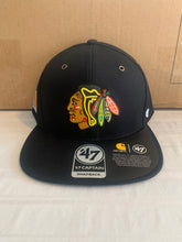 Load image into Gallery viewer, Chicago Blackhawks NHL &#39;47 Brand Carhartt Captain Mens Black Snapback Hat - Casey&#39;s Sports Store
