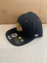 Load image into Gallery viewer, Chicago Blackhawks NHL &#39;47 Brand Carhartt Captain Mens Black Snapback Hat - Casey&#39;s Sports Store
