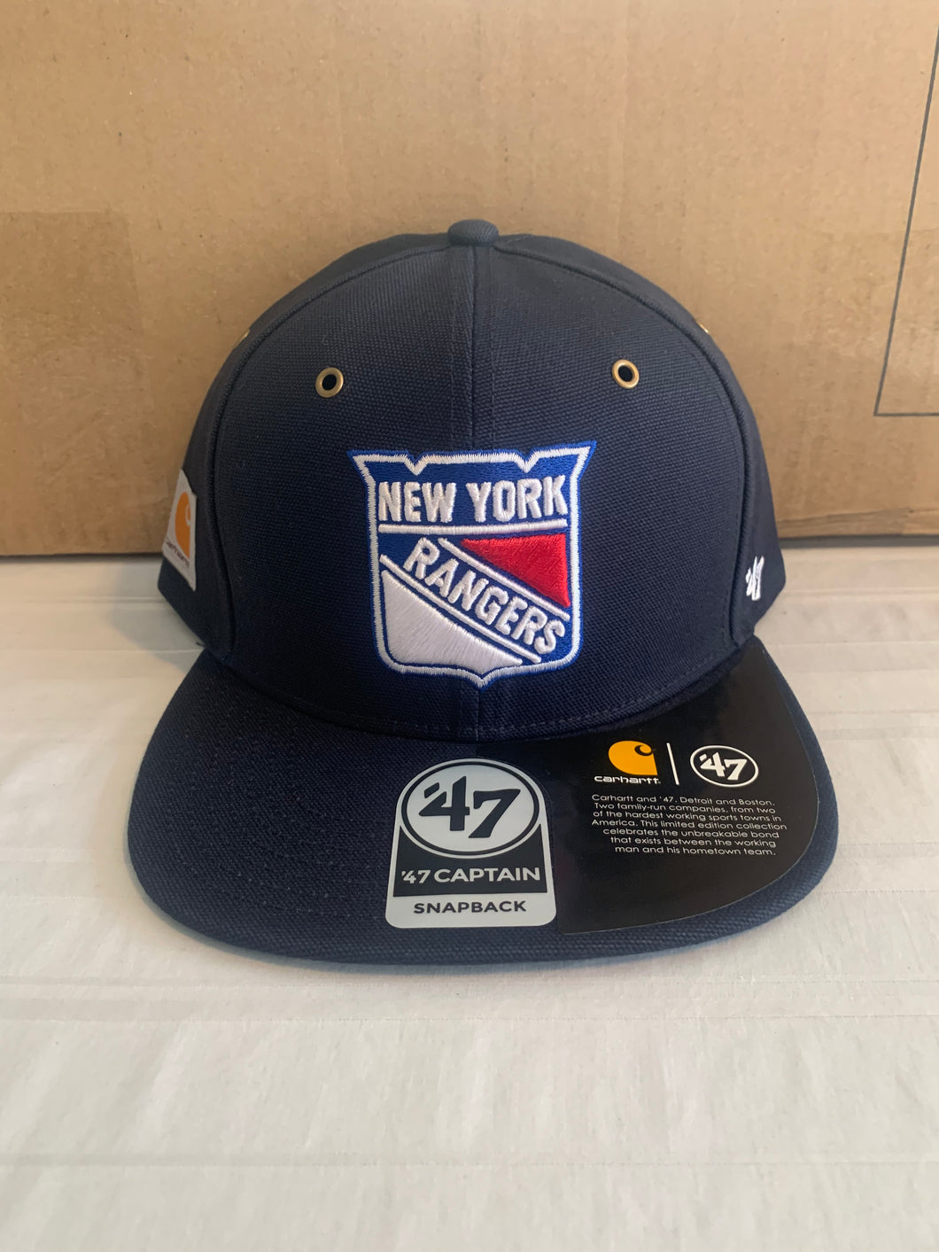 New York Rangers '47 Brand Carhartt Captain Mens Blue Snapback Hat Cap - Casey's Sports Store