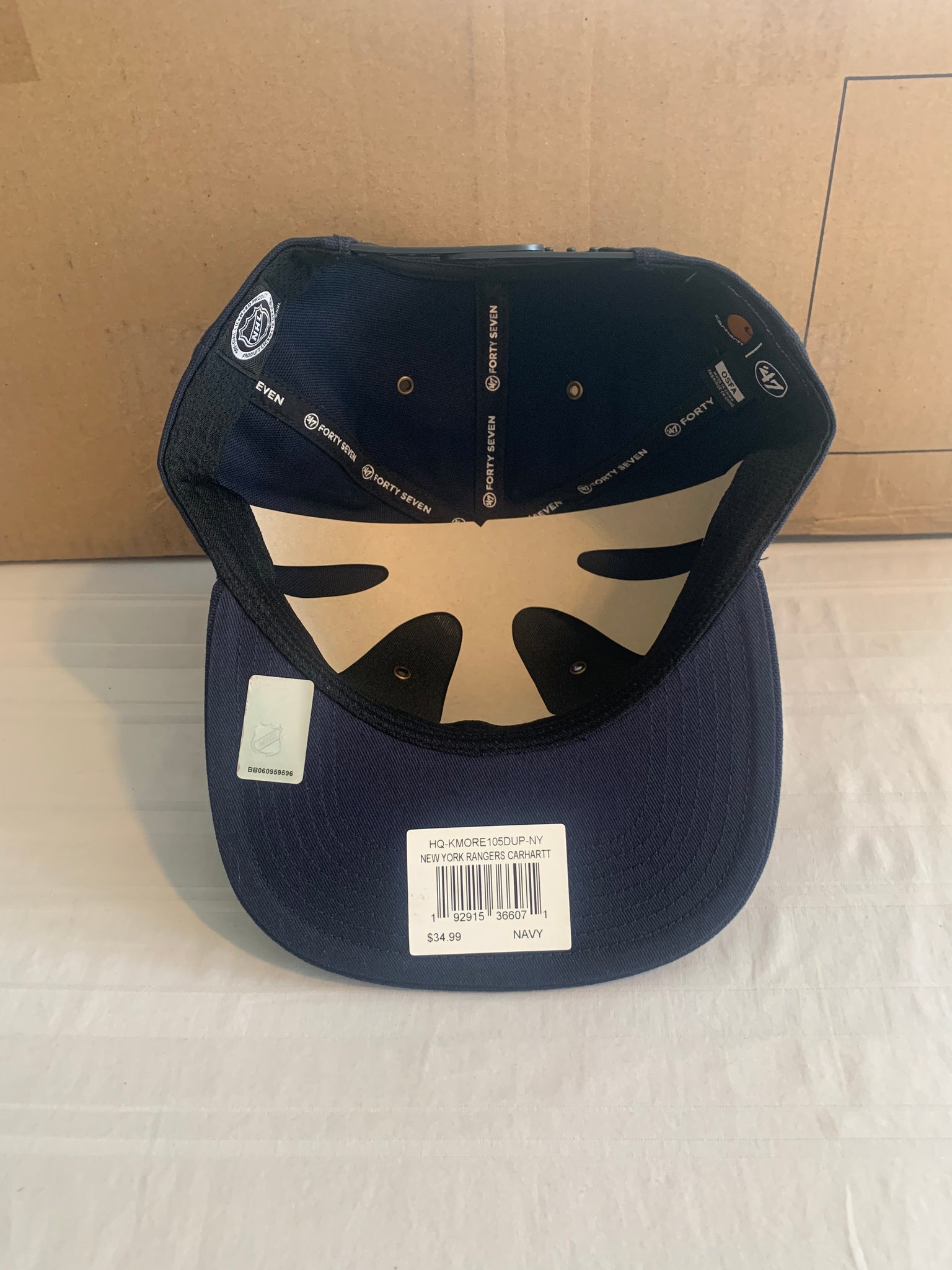 New York Rangers '47 Brand Carhartt Captain Mens Blue Snapback Hat Cap
