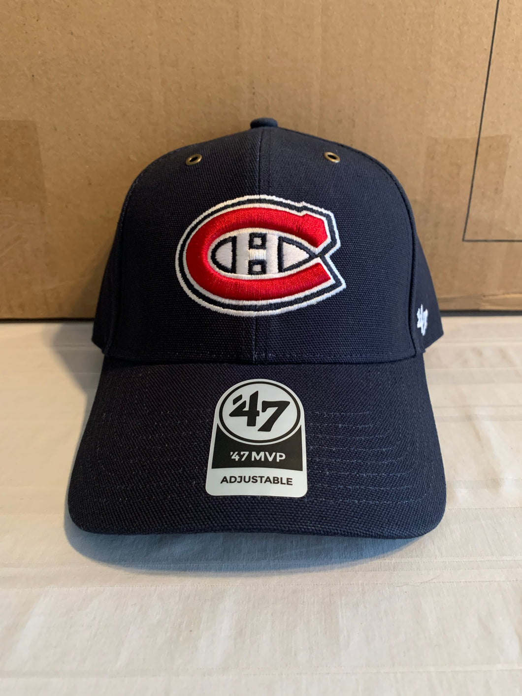 Montreal Canadiens '47 Carhartt Mens Blue MVP Adjustable Hat Cap - Casey's Sports Store