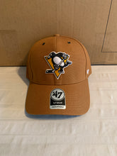 Load image into Gallery viewer, Pittsburgh Penguins NHL &#39;47 Carhartt Mens Brown MVP Adjustable Hat Cap - Casey&#39;s Sports Store
