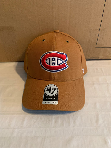 Montreal Canadiens NHL '47 Carhartt Mens Brown MVP Adjustable Hat Cap - Casey's Sports Store