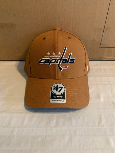 Washington Capitals NHL '47 Carhartt Mens Brown MVP Adjustable Hat Cap - Casey's Sports Store