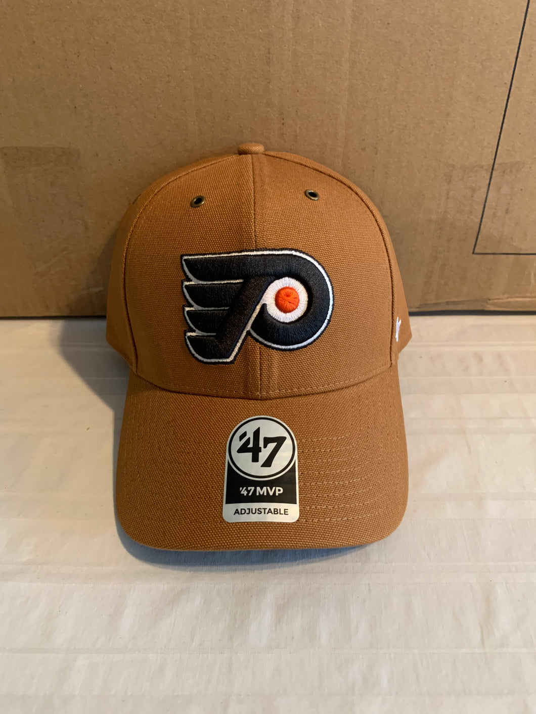 Philadelphia Flyers NHL '47 Carhartt Mens Brown MVP Adjustable Hat Cap - Casey's Sports Store