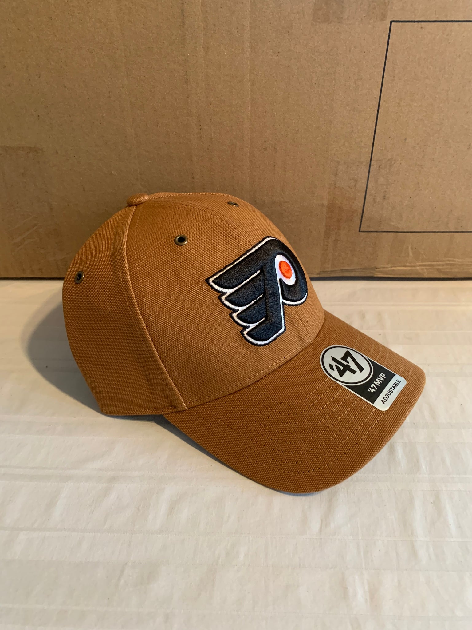 Men's Carhartt x '47 Brown Philadelphia Phillies MVP Trucker Snapback Hat