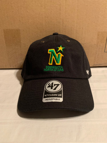 Minnesota North Stars Vintage NHL '47 Carhartt Black Clean Up Adjustable Hat - Casey's Sports Store