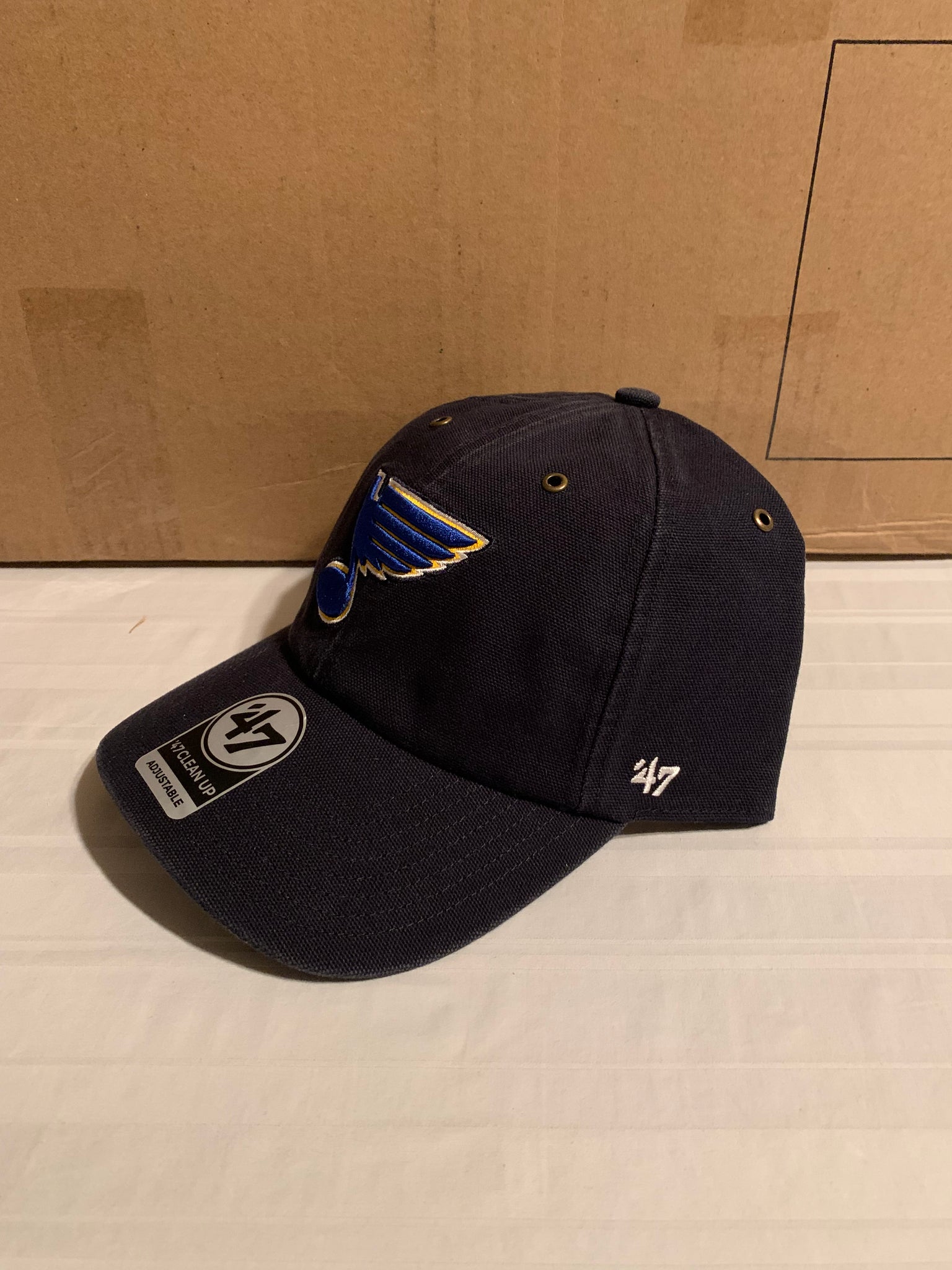 St. Louis Blues NHL '47 Brand Throwback Natural Two Tone Clean Up  Adjustable Hat