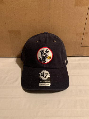 Kansas City Scouts Vintage NHL '47 Brand Carhartt Blue Clean Up Adjustable Hat - Casey's Sports Store