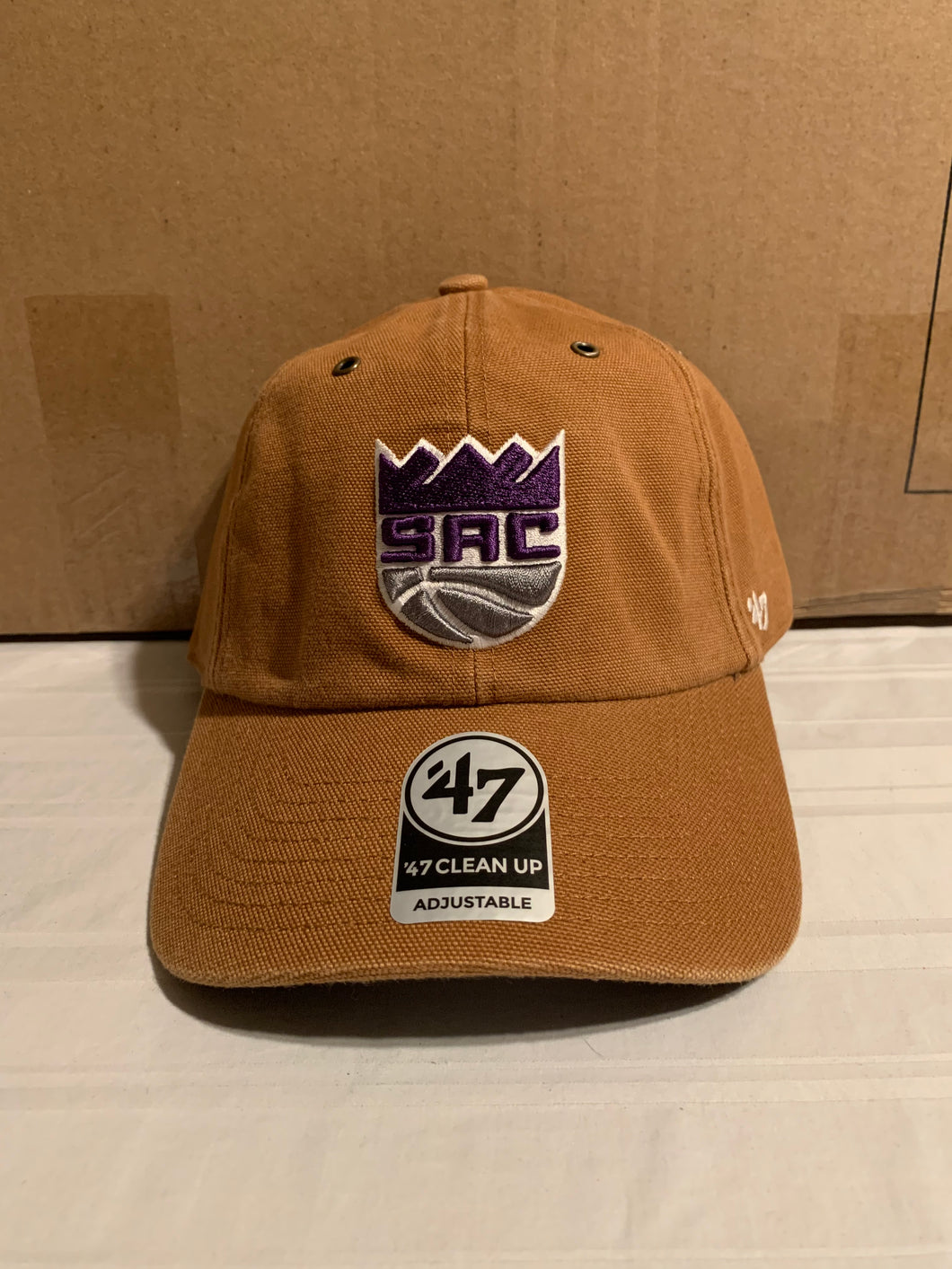 Sacramento Kings NBA '47 Brand Carhartt Mens Brown Clean Up Adjustable Hat - Casey's Sports Store