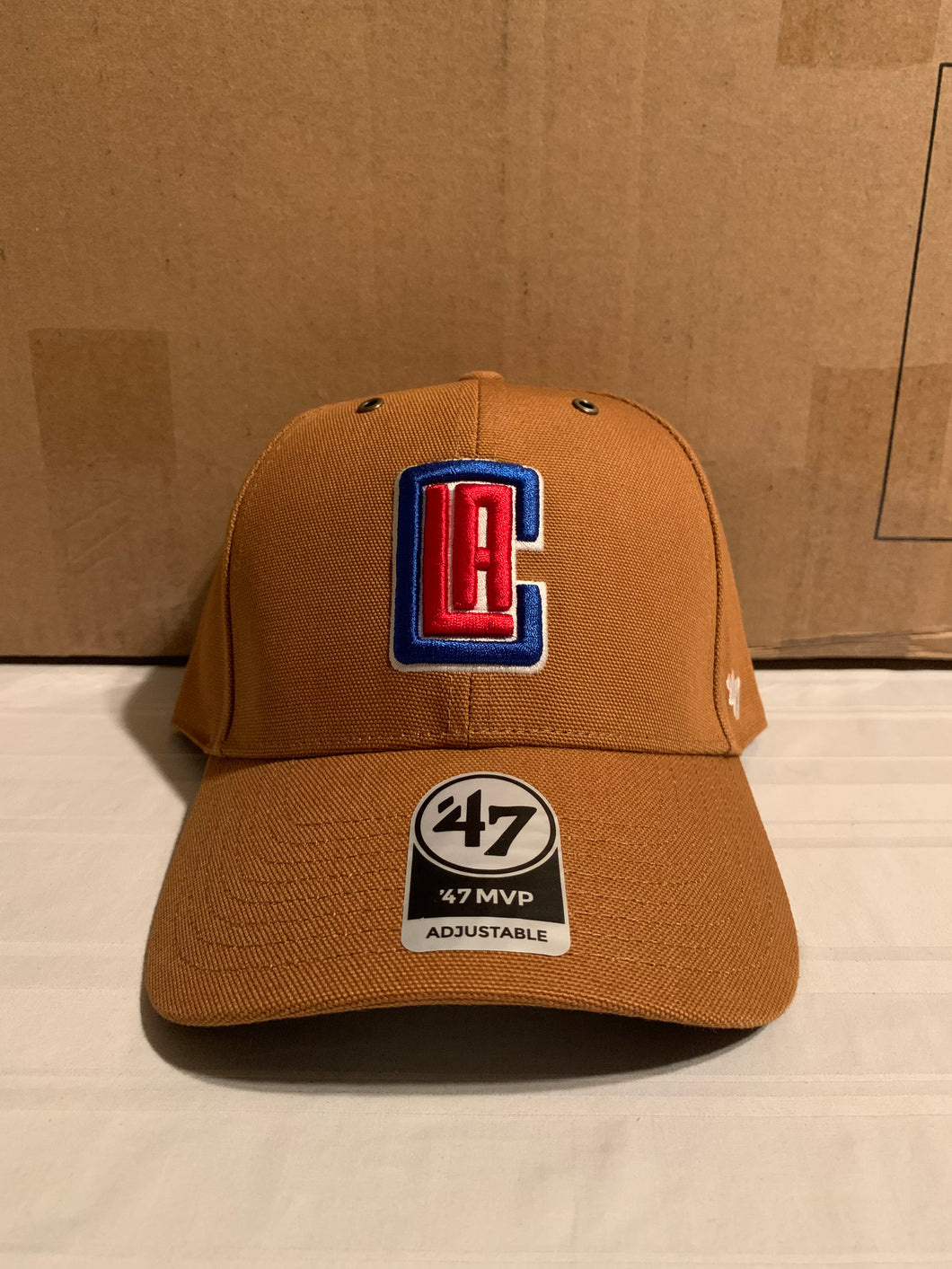Los Angeles Clippers NBA '47 Brand Carhartt Mens Brown MVP Adjustable Hat - Casey's Sports Store