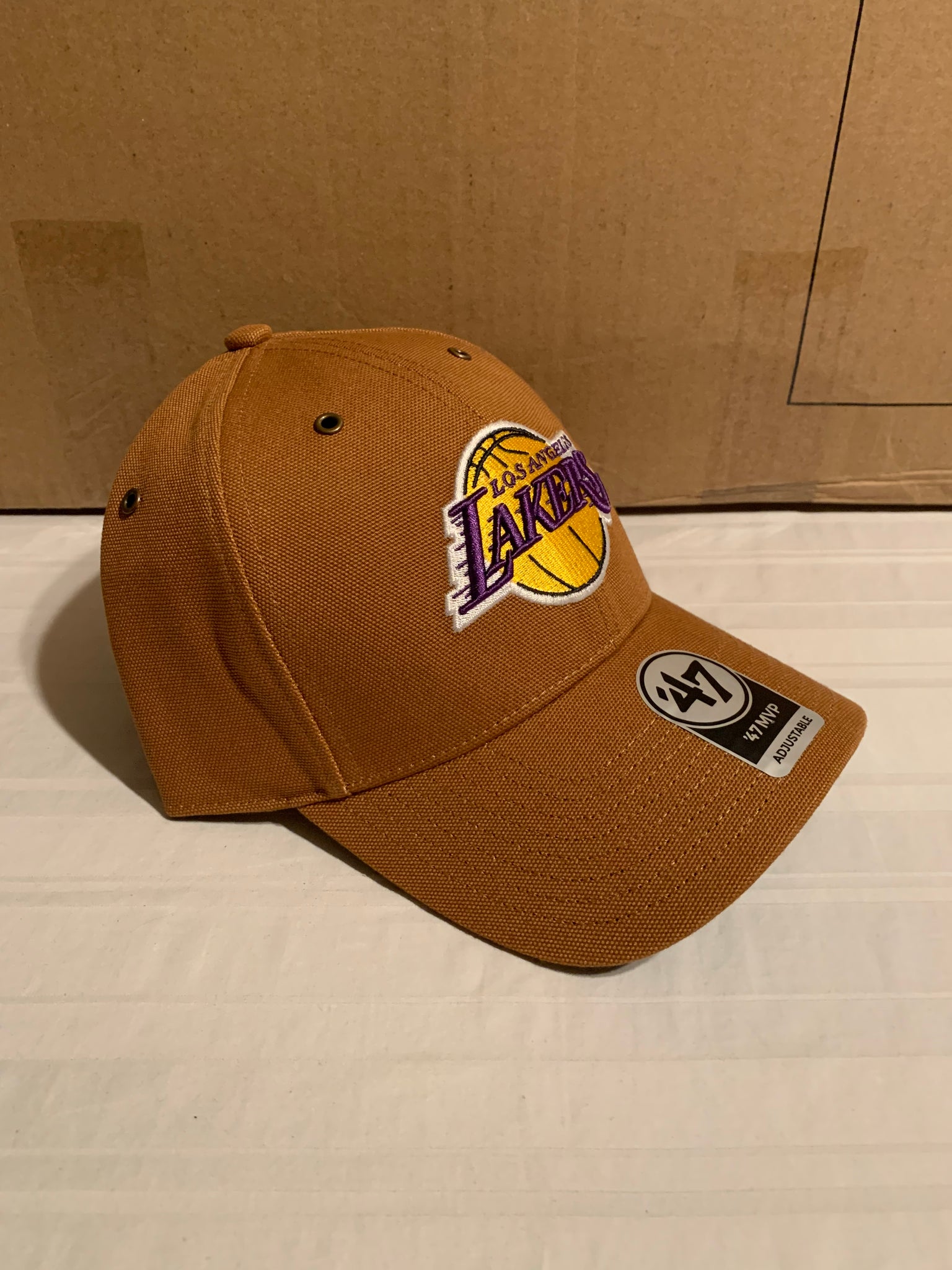 Los Angeles Lakers LA '47 Carhartt Mens Brown MVP Adjustable Hat