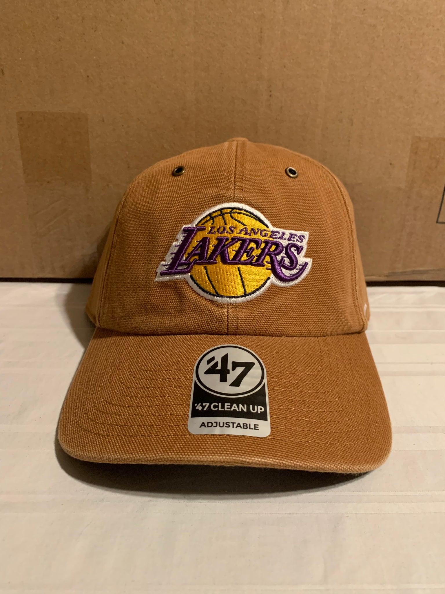Los+Angeles+Lakers+%2747+Carhartt+Mens+Brown+Clean+Up+Adjustable+Hat for  sale online