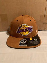 Load image into Gallery viewer, Los Angeles Lakers NBA &#39;47 Brand Carhartt Mens Brown Captain Snapback Hat - Casey&#39;s Sports Store
