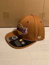 Load image into Gallery viewer, Los Angeles Lakers NBA &#39;47 Brand Carhartt Mens Brown Captain Snapback Hat - Casey&#39;s Sports Store
