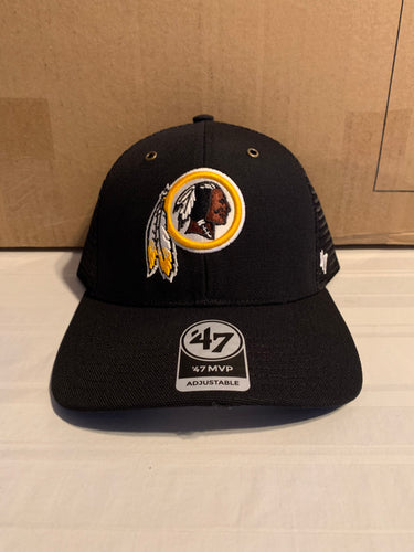 Washington Redskins NFL '47 Brand Carhartt Mens Black Mesh MVP Adjustable Hat - Casey's Sports Store