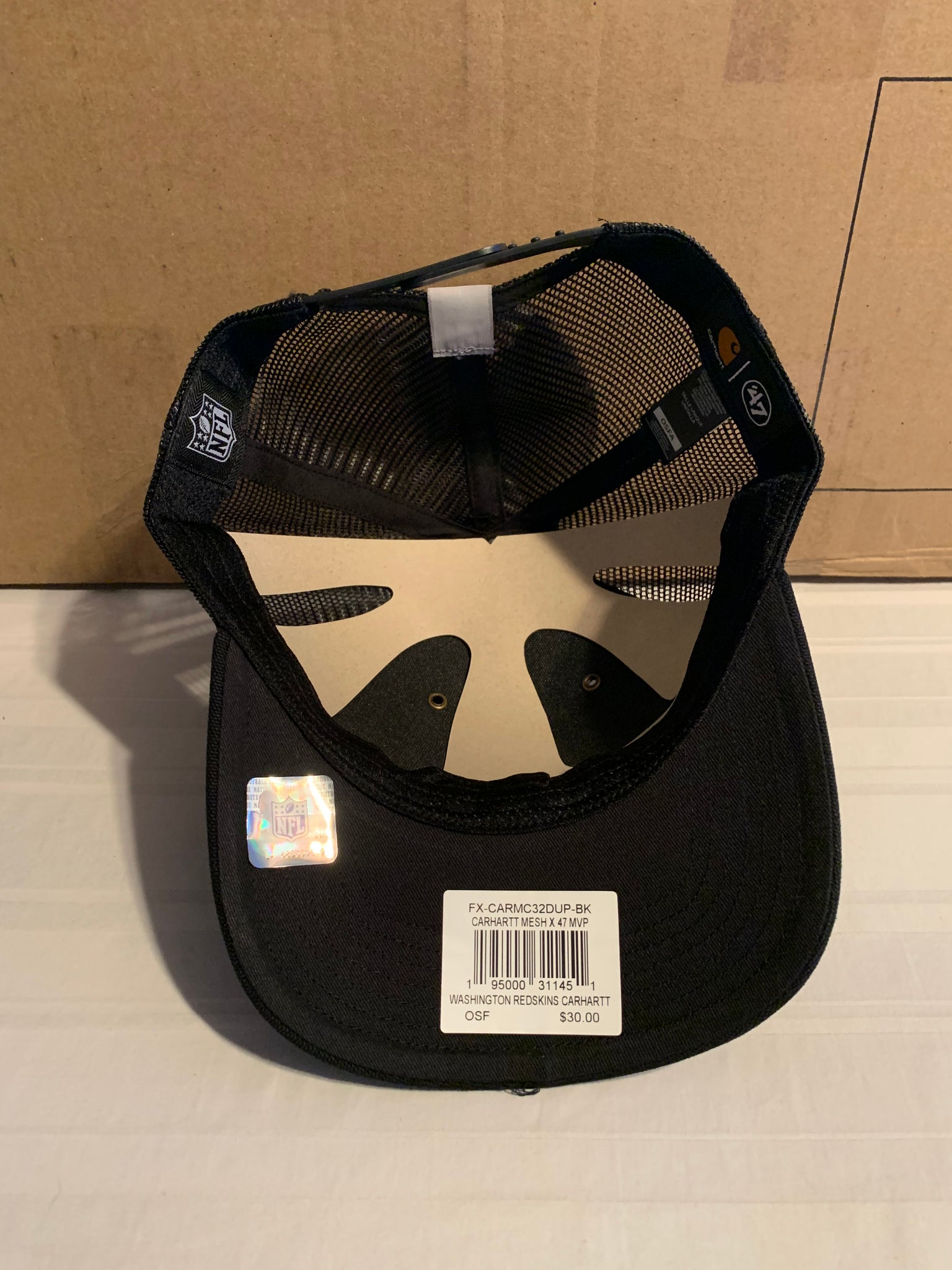 Men's Carhartt x '47 Black Baltimore Ravens MVP Trucker Snapback Hat