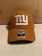 Load image into Gallery viewer, New York Giants NFL &#39;47 Brand Carhartt Mens Brown MVP Adjustable Hat - Casey&#39;s Sports Store
