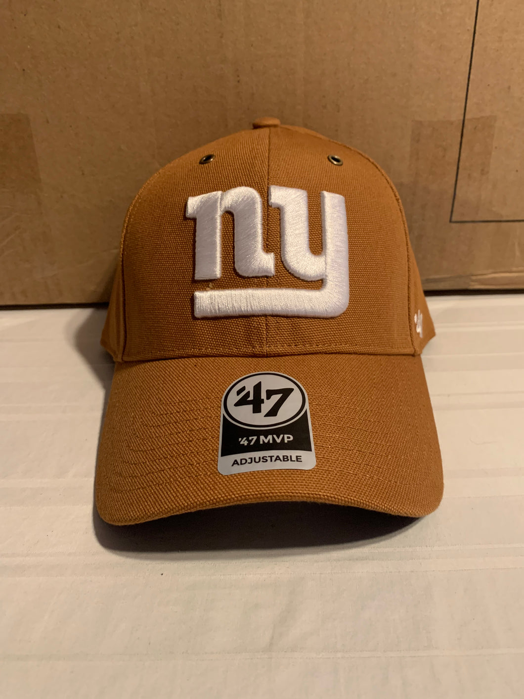 New York Giants NFL '47 Brand Carhartt Mens Brown MVP Adjustable Hat - Casey's Sports Store