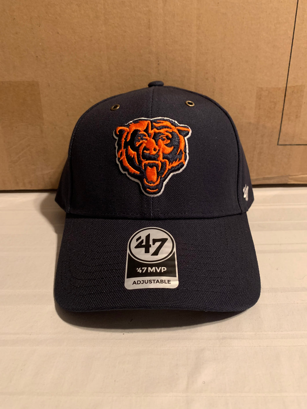 Chicago Bears NFL '47 Brand Carhartt Mens Navy MVP Adjustable Hat - Casey's Sports Store