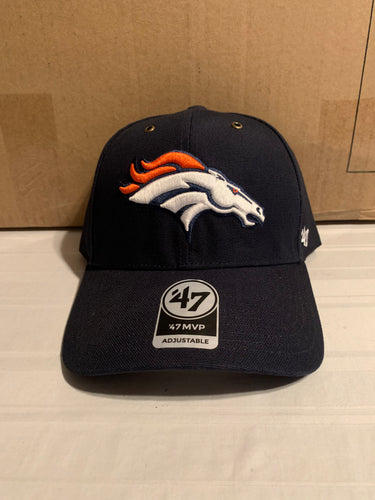 Denver Broncos NFL '47 Brand Carhartt Mens Navy MVP Adjustable Hat - Casey's Sports Store