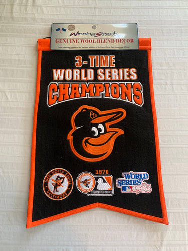 Baltimore Orioles MLB World Series Champs Traditions Banner Flag Pennant 14