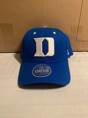 Duke Blue Devils NCAA Zephyr Stretch Fit One Size Blue Hat Cap - Casey's Sports Store