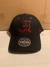 Load image into Gallery viewer, Alabama Crimson Tide NCAA Zephyr Black One Size Stretch Fit Hat Cap - Casey&#39;s Sports Store
