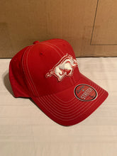 Load image into Gallery viewer, Arkansas Razorbacks NCAA Zephyr Stretch Fit One Size Red Hat Cap - Casey&#39;s Sports Store
