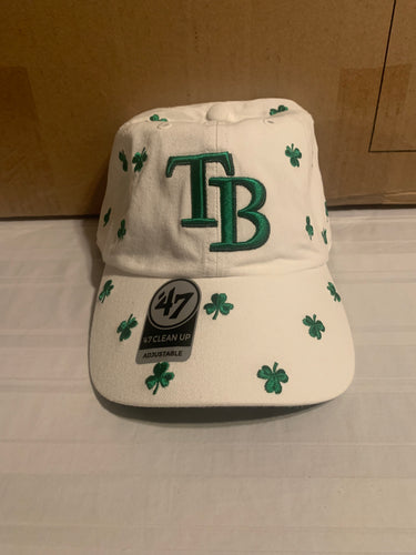 Tampa Bay Rays MLB '47 Brand Shamrock St. Paddy's Adjustable Clean Up Hat Cap - Casey's Sports Store