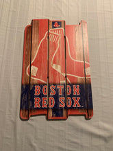 Load image into Gallery viewer, Boston Red Sox MLB 17&quot; x 11&quot; Wood Decorative Indoor Sign Wincraft - Casey&#39;s Sports Store
