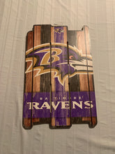 Load image into Gallery viewer, Baltimore Ravens NFL 17&quot; x 11&quot; Wood Decorative Indoor Sign Wincraft - Casey&#39;s Sports Store
