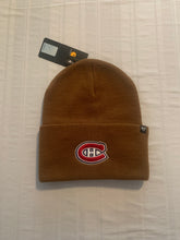 Load image into Gallery viewer, Montreal Canadiens NHL &#39;47 Carhartt Mens Brown Cuff Knit Beanie Winter Hat - Casey&#39;s Sports Store
