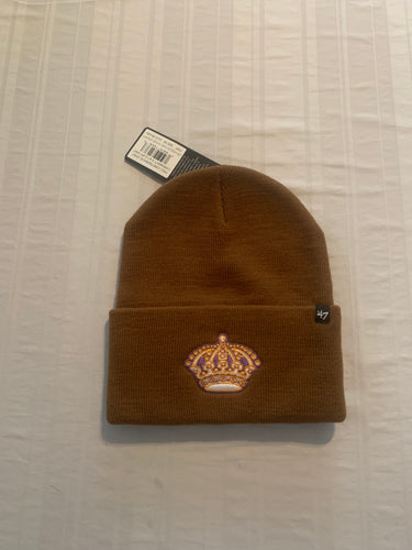 Los Angeles Kings NHL '47 Carhartt Mens Brown Cuff Knit Beanie Winter Hat - Casey's Sports Store