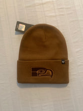 Load image into Gallery viewer, Seattle Seahawks Legacy NFL &#39;47 Carhartt Mens Brown Cuff Knit Beanie Hat - Casey&#39;s Sports Store
