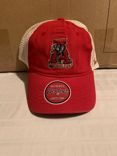 Alabama Crimson Tide Legacy NCAA Zephyr Red One Size Adjustable Mesh Hat Cap - Casey's Sports Store