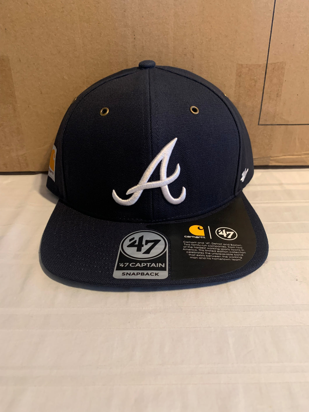 Atlanta Braves MLB '47 Brand Carhartt Blue Adjustable Snapback Hat Cap - Casey's Sports Store