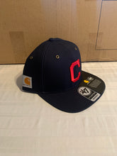 Load image into Gallery viewer, Cleveland Indians MLB &#39;47 Brand Carhartt Blue Adjustable Snapback Hat Cap - Casey&#39;s Sports Store
