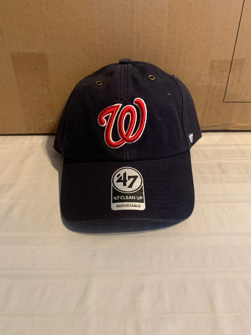 Washington Nationals MLB '47 Brand Carhartt Blue Clean Up Adjustable Hat Cap - Casey's Sports Store
